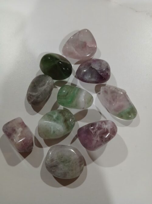 Rainbow Fluorite Tumble – 20–30mm (Medium) Stone of Focus & Clarity